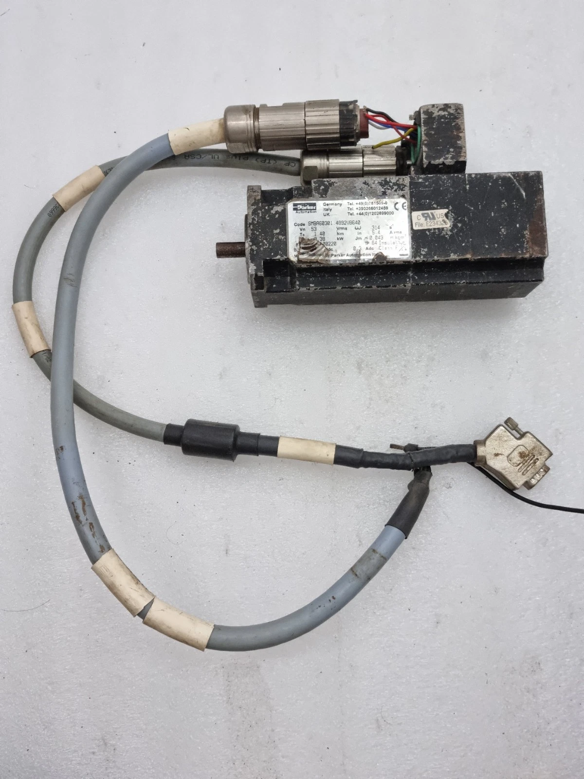 UNTESTED Parker Automation SMBA60301 4892VB640 Servo Motor SMBA60301 Free Ship